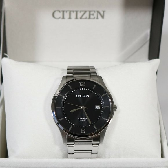 Citizen Men Citizen Black Dial Men\'s 39mm Watch! NIB!